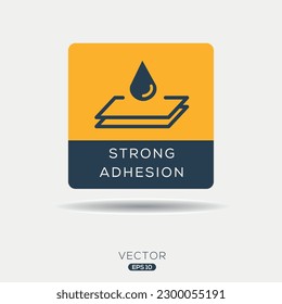(Strong Adhesion) Icon, Vector sign.
