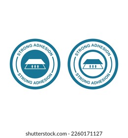 Strong adhesion logo vector design. Suitable for product label