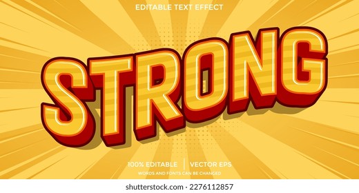 Strong Appearance effect Text Font Style
