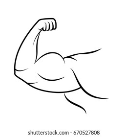 Muscular Human Arm Stock Vector (Royalty Free) 386443090