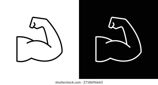 Starker Arm Symbol Logo Element. Vektorgrafik. EPS10