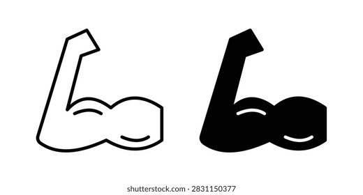 Strong arm icon simple