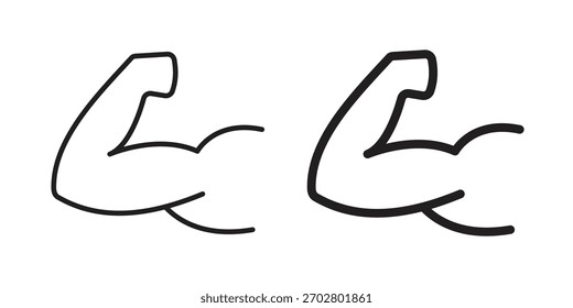 Strong arm icon Vector isolated design element. EPS10