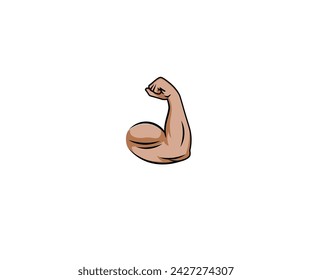 Strong arm icon vector logo elements