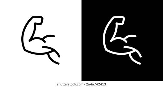 Strong arm icon vector simple element illustration editable