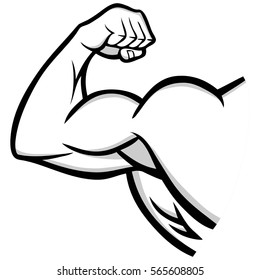 Muscle Arms Cartoon High Res Stock Images Shutterstock