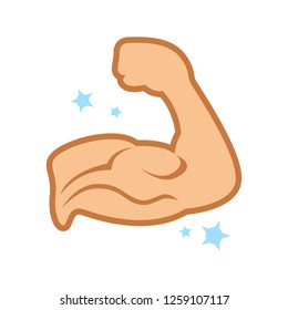 strong arm muscles illustration