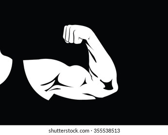 Strong arm vector illustration