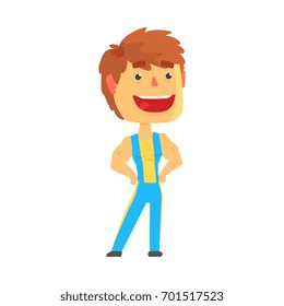Strong athletic man character, professional sport, healthy lifestyle concept vector Illustration