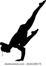 strong athletic people doing gym. Excellent for gym-related designs, gymnastics promotions, or sports icons