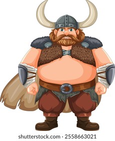 A strong, bearded Viking warrior character