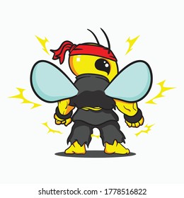 STRONG BEE LOGO MASCOT SPORT