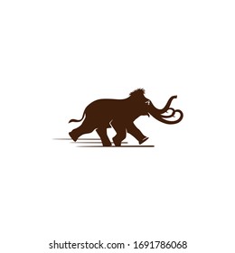 starke große Mammut sehr schnell läuft