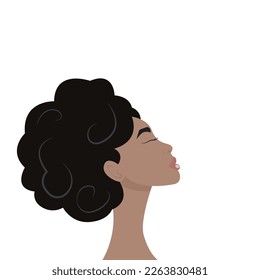 Strong Black Woman vector illustration background