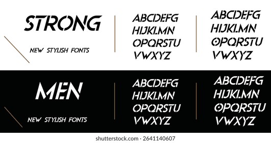 Strong  bold capital alphabet letter logo design
