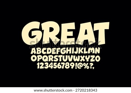 strong bold comic font design