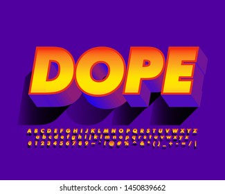 Strong bold font effect with trendy gradient