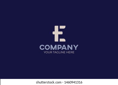 Strong And Bold Letter "E" Logo suits every company, business, and service which has a strong character. 