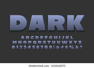 Strong bold modern Alphabet Font 