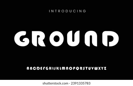 Fuerte negrita sans serif pantalla vectorial
