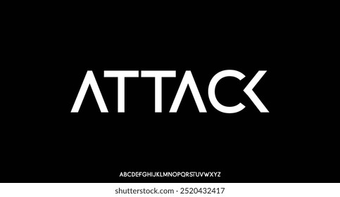 Strong bold sans serif display font vector