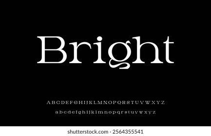 Strong bold sans serif display font vector