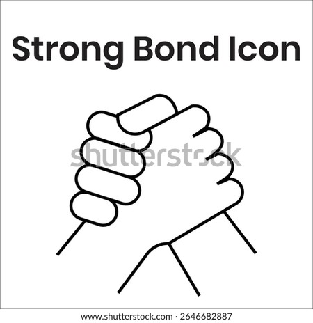 Strong Bond Icon vector illustration 