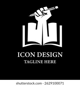 Strong Book Logo Template icon