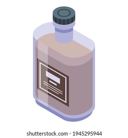 Strong bourbon icon. Isometric of strong bourbon vector icon for web design isolated on white background