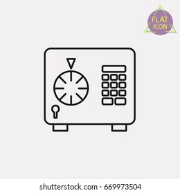 strong box line icon