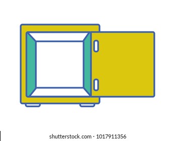 strong box object open to protection