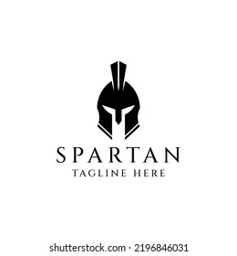 strong and brave spartan vector logo design