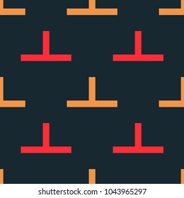 Strong builder seamless pattern. Strict line geometric pattern for your design.