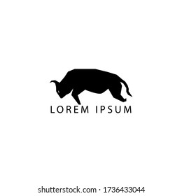 strong bull logo simple black color
