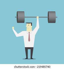 Strong businessman - Vector 