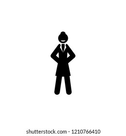 strong, businesswoman icon. Element of businesswoman icon. Premium quality graphic design icon. Signs and symbols collection icon for websites, web design, mobile app