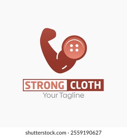 Strong Cloth Logo Design Template. Good for Business, Agency, Community and Organization.