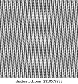 Starker Stoff mit gewellten und vertikalen Streifen, gewebt in Schwarz-Weiß. Robuste Wolle oder Baumwollgewebe. Graue Teppichstruktur. Abstrakte Vektorgrafik.