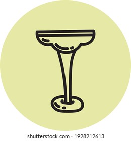 Strong coctail, illustration, vector on white background.