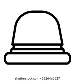 Strong coffee capsule icon. Outline strong coffee capsule vector icon for web design isolated on white background
