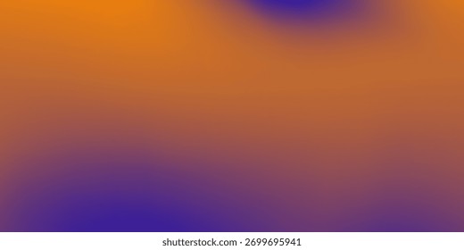 Fuerte gradación de color y contraste entre el naranja cálido y el azul oscuro que domina el centro superior, creando una impresión dinámica y energética