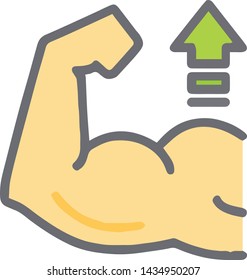 Strong concept icon in trendy flat style isolated on white background. Strong concept symbol. Vector illustration