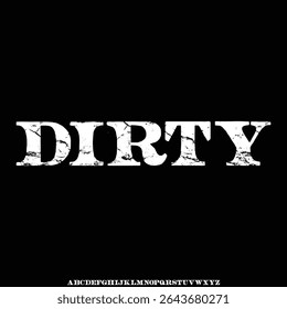 Vetor de fonte forte condensado do visor com efeito bruto