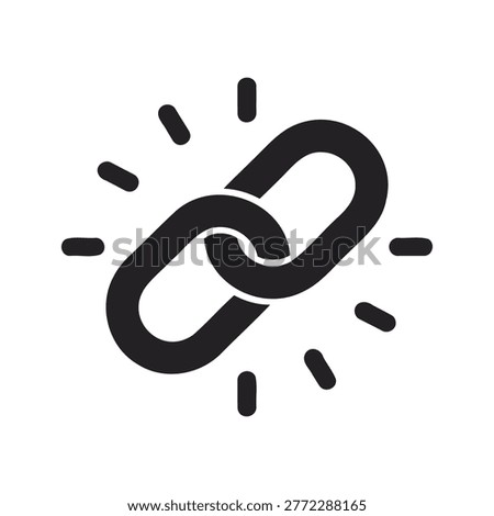 Strong Connection Hyperlink and SEO Link Building Spark Icon