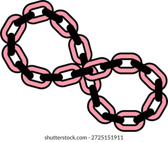 Diseño de cadena Infinity de conexión fuerte