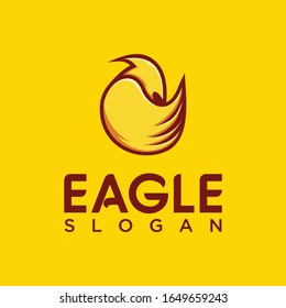 strong eagle logo vector illustration