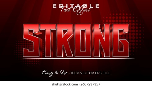Strong Editable Text Effect, Font Style on graphic style