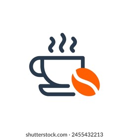 Strong Espresso Coffee Brew Icon Illustration