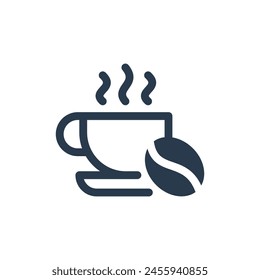 Strong Espresso Coffee Brew Icon Illustration