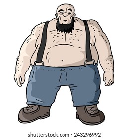 Strong fat man